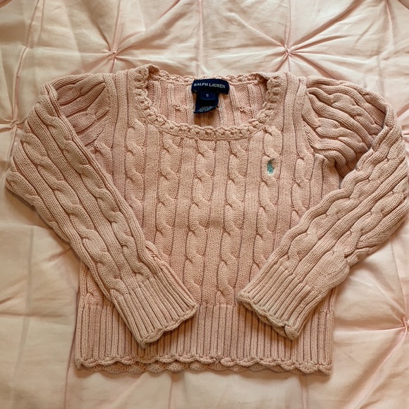 Polo Ralph Lauren pink 5T sweater - Picture 2 of 2